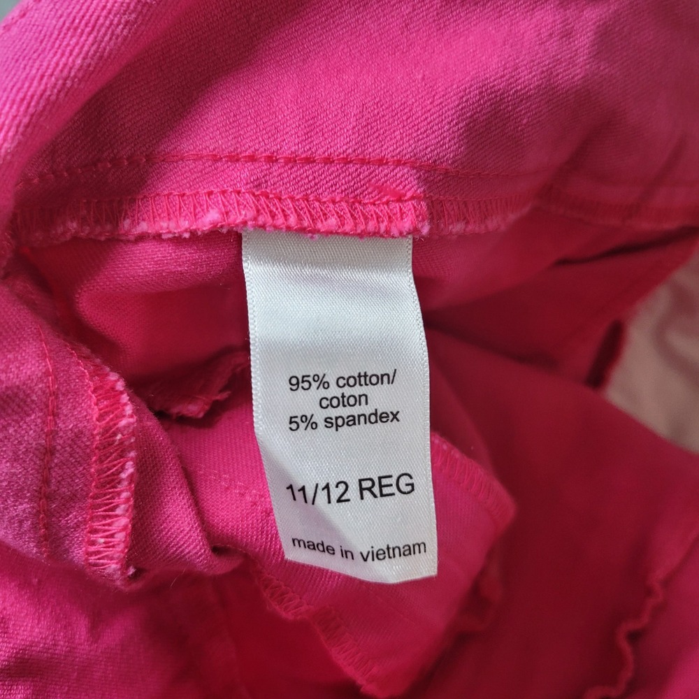 Maurices Womens Pink Cotton Spandex Ankle Skinny Pants Size 11 12 Regular - Picture 3 of 8